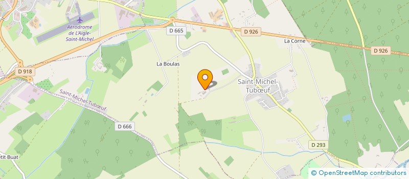localisation de l'entreprise GAEC GUYET à SAINT-MICHEL-TUBŒUF