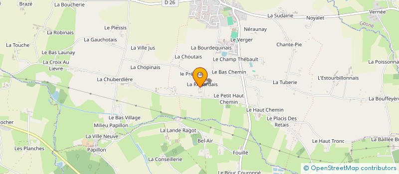 localisation de l'entreprise GAEC GUYOT-PONTRUCHER à ERCE-PRES-LIFFRE