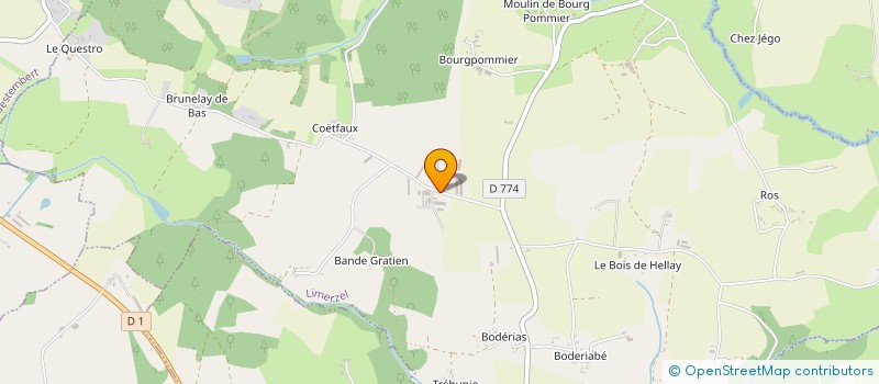 localisation de l'entreprise GAEC GWETLET E VO à LIMERZEL