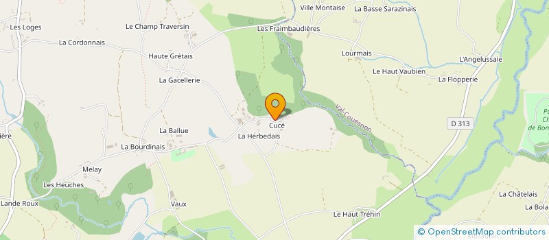 localisation de l'entreprise GAEC HALAIS FRERES à BAZOUGES-LA-PEROUSE