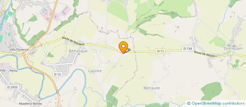 localisation de l'entreprise GAEC HAMEKA à ARRAUTE-CHARRITTE