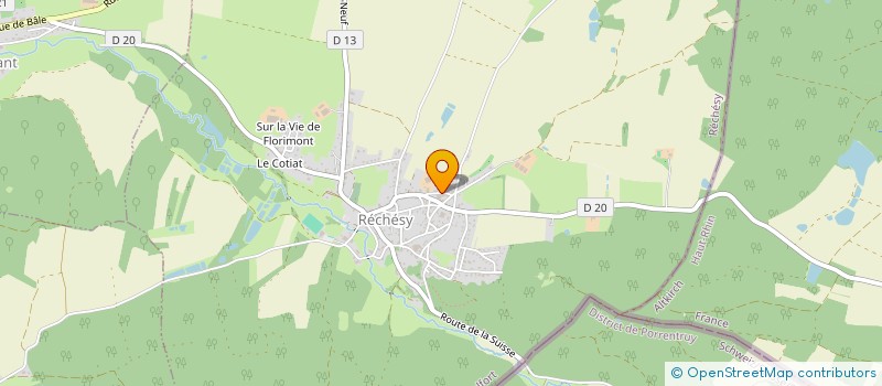 localisation de l'entreprise GAEC HANTZ à RECHESY