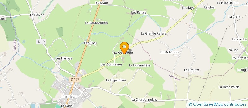 localisation de l'entreprise GAEC HARDY-CHARBONNEL à LANDEAN
