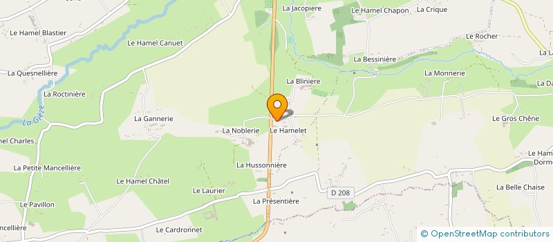 localisation de l'entreprise GAEC HAREL à PERCY-EN-NORMANDIE