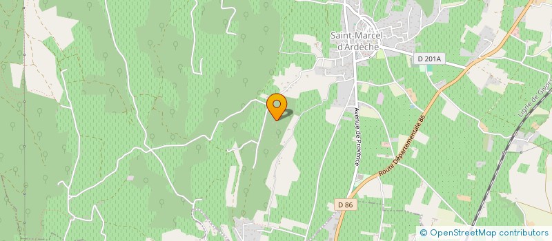 localisation de l'entreprise GAEC HAUT CHAVEYRON à SAINT-MARCEL-D'ARDECHE