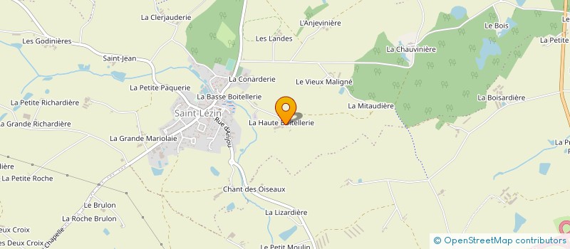 localisation de l'entreprise GAEC HAUTE BOITELLERIE à CHEMILLE-EN-ANJOU