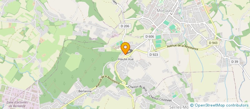 localisation de l'entreprise GAEC HAUTE VUE à MORLAAS