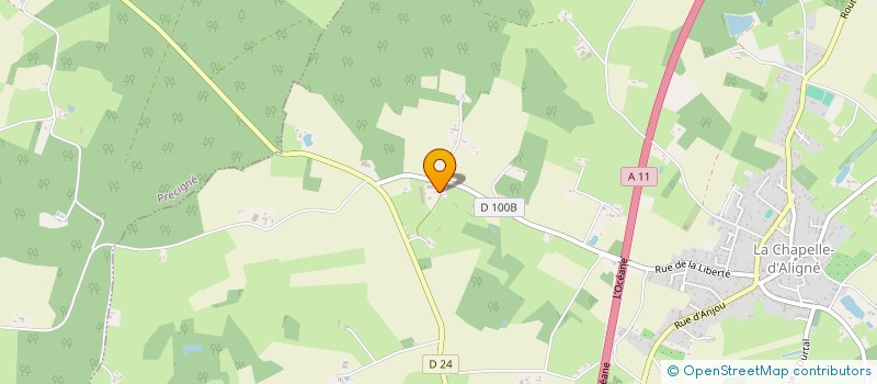 localisation de l'entreprise GAEC HAUTREUX FRERES  LA CHAPELLE-D'ALIGNE