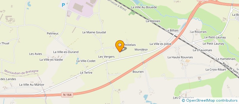 localisation de l'entreprise GAEC HEARD à MONTAUBAN-DE-BRETAGNE