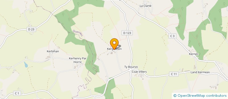 localisation de l'entreprise GAEC HELOU à QUERRIEN