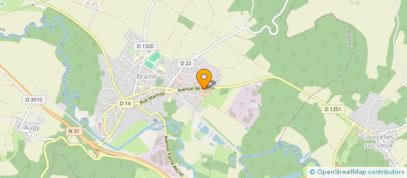 localisation de l'entreprise GAEC HENNART  BRAINE