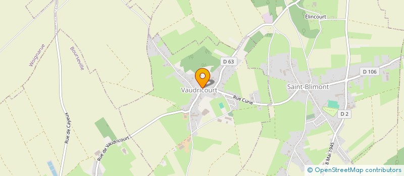 localisation de l'entreprise GAEC HENOCQUE  VAUDRICOURT