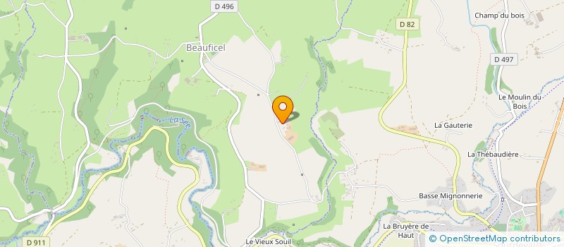 localisation de l'entreprise GAEC HERBERT à BEAUFICEL