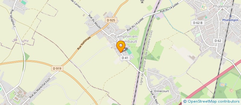 localisation de l'entreprise GAEC HERMANT à CAMPHIN-EN-CAREMBAULT