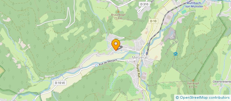 localisation de l'entreprise GAEC HERRENBERG à METZERAL