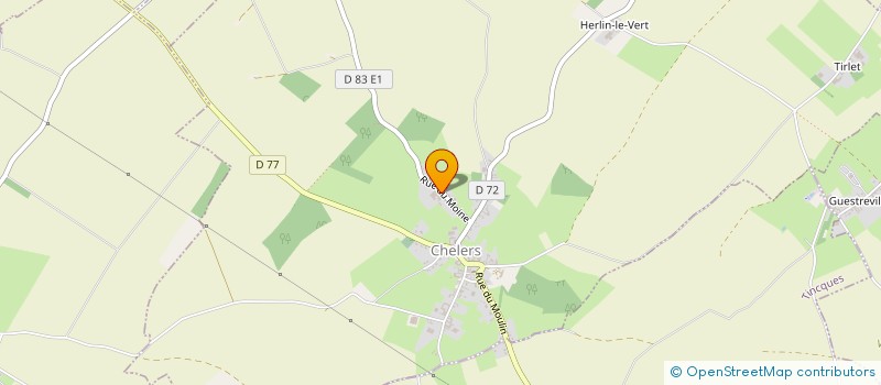 localisation de l'entreprise GAEC HESDIN  CHELERS