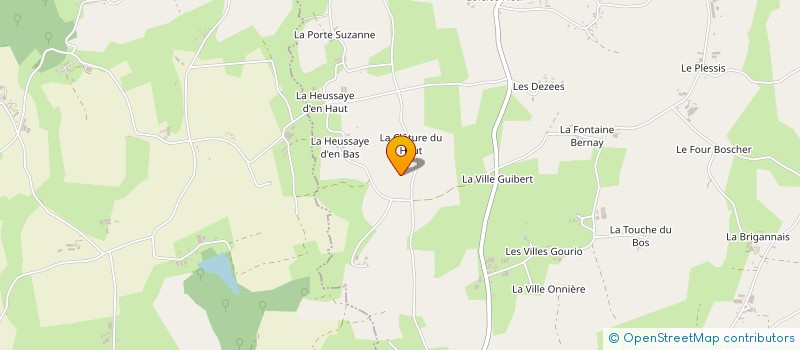 localisation de l'entreprise GAEC HEUSSAYE LA GARENNE à LE MENE
