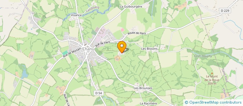 localisation de l'entreprise GAEC HG GAUTIER à CHANU