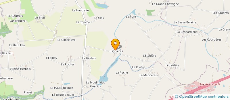 localisation de l'entreprise GAEC HLY HOLSTEIN à SAINT-HILAIRE-DES-LANDES