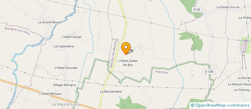 localisation de l'entreprise GAEC HOTEL GALLET  REMILLY LES MARAIS