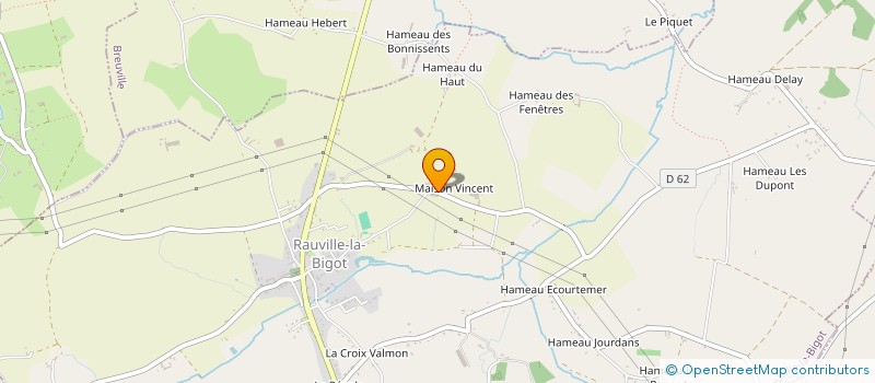 localisation de l'entreprise GAEC HOTEL HANTONNE à RAUVILLE-LA-BIGOT