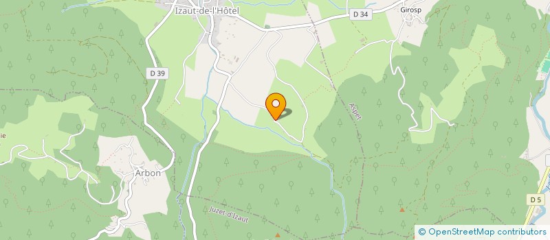 localisation de l'entreprise GAEC HOUNTAN  IZAUT-DE-L HOTEL