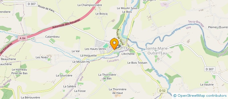 localisation de l'entreprise GAEC HOUSSIN à TESSY-BOCAGE