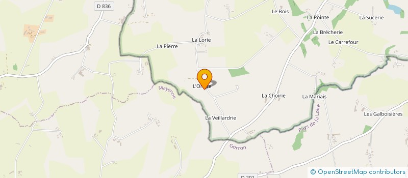 localisation de l'entreprise GAEC HTE-ORRIERE à SAINT-FRAIMBAULT