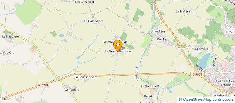localisation de l'entreprise GAEC HUVELIN à LE BOUPERE