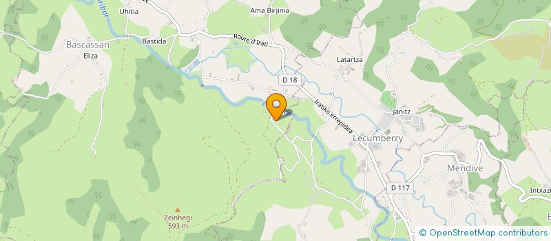 localisation de l'entreprise GAEC IDIOINIA  AHAXE-ALCIETTE-BASCASSAN