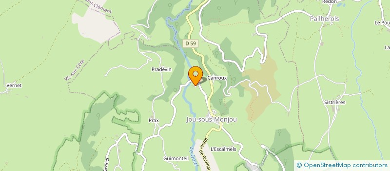 localisation de l'entreprise GAEC IRLANDE à JOU-SOUS-MONJOU
