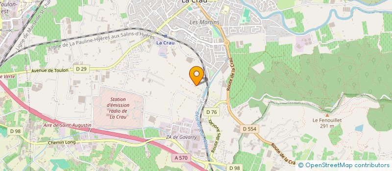 localisation de l'entreprise GAEC ISNARD  LA CRAU