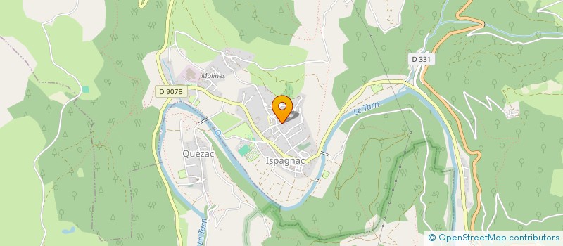 localisation de l'entreprise GAEC ISPAGNAC à ISPAGNAC