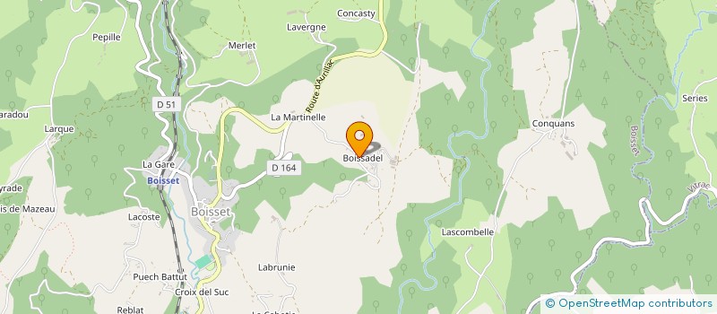 localisation de l'entreprise GAEC IZOULET à BOISSET