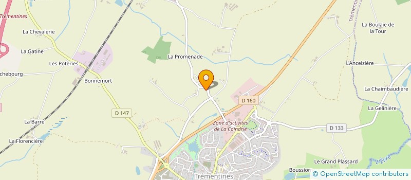 localisation de l'entreprise GAEC JACQUET  CHANTELOUP LES BOIS