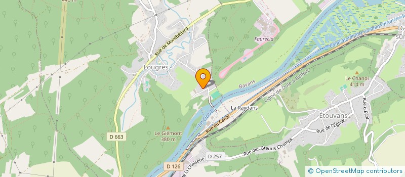 localisation de l'entreprise GAEC JACQUIN à LOUGRES