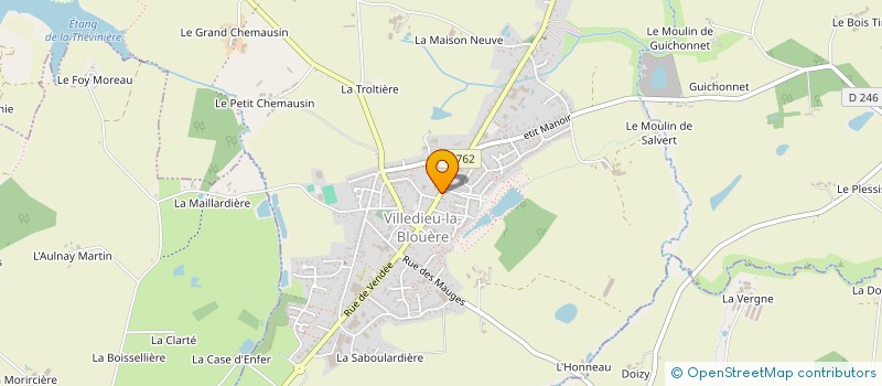 localisation de l'entreprise GAEC JAMIN à BEAUPREAU-EN-MAUGES