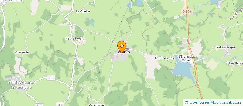 localisation de l'entreprise GAEC JAMOT à SAINT-MEDARD-LA-ROCHETTE
