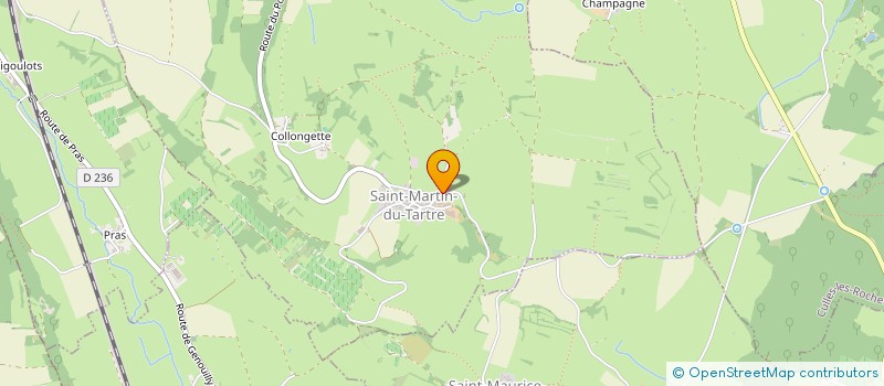 localisation de l'entreprise GAEC JANIAUD  SAINT-MARTIN-DU-TARTRE