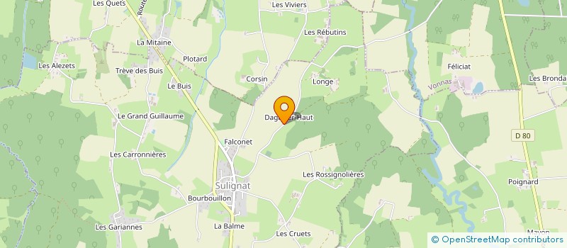 localisation de l'entreprise GAEC JANICHON  SULIGNAT