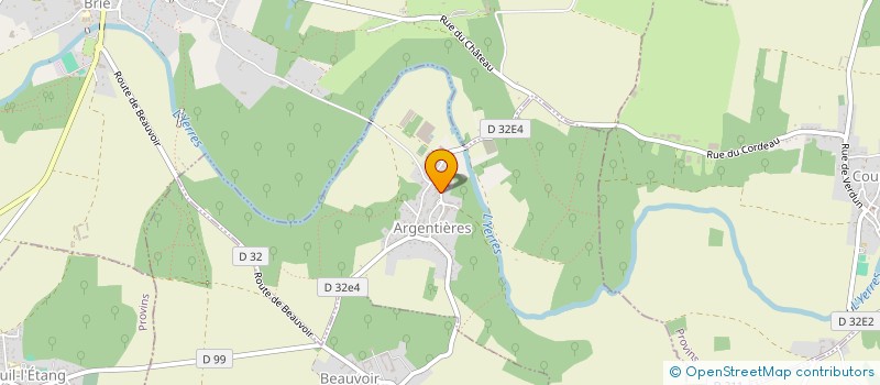 localisation de l'entreprise GAEC JARDIN BROSSES BLONDELOT FRERES à ARGENTIERES