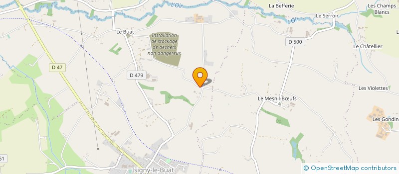 localisation de l'entreprise GAEC JARDIN DU TREFLE à ISIGNY-LE-BUAT