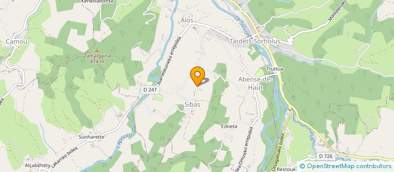 localisation de l'entreprise GAEC JAUREGIZAHAR  SAUGUIS-SAINT-ETIENNE