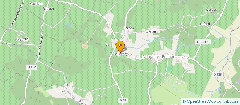 localisation de l'entreprise GAEC JEAN JEAN PERE ET FILS  NAUJAN-ET-POSTIAC