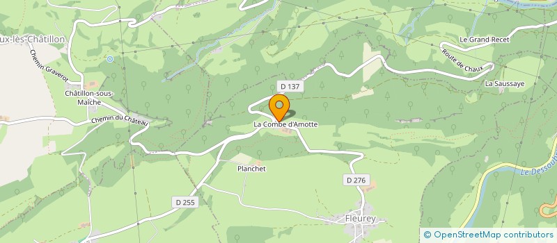 localisation de l'entreprise GAEC JEANNIN COMBE DAMOTTE à FLEUREY