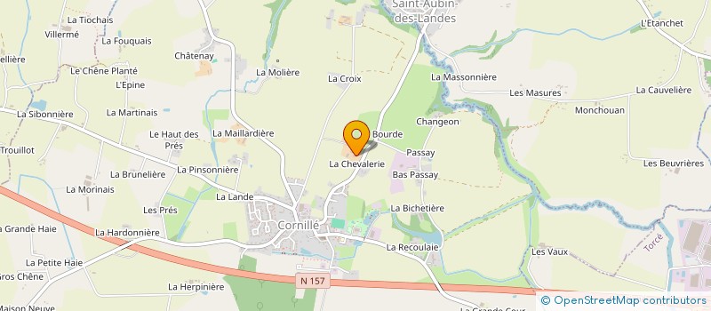 localisation de l'entreprise GAEC JEULAND  CORNILLE