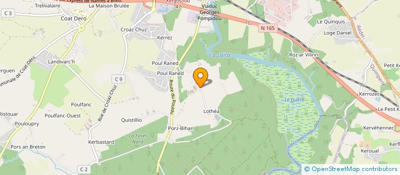 localisation de l'entreprise GAEC JMMP à QUIMPERLE