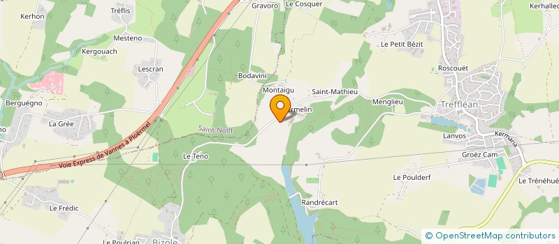 localisation de l'entreprise GAEC JOANNIC à TREFFLEAN
