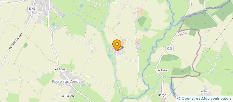 localisation de l'entreprise GAEC JOURDAIN à FOUSSAIS-PAYRE