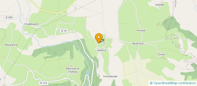 localisation de l'entreprise GAEC JOUVE à PEYRUSSE